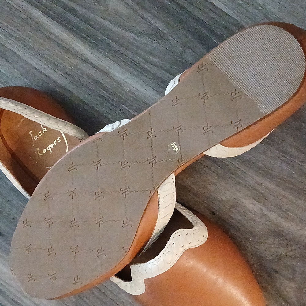 Jack Rogers Contessa Leather Flat. Size 9-1/2M, Never Worn. - Picture 3 of 4